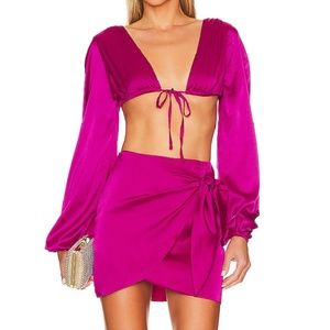 Rissa Wrap Skirt Set